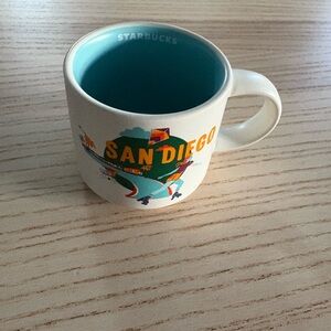 Starbucks San Diego Espresso Cup with Teal Interior